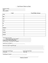 The user is not required to hire an accounting specialist to do the job which is done by the daily cash sheet template free of cost. Balance A Cash Drawer Form Pdf Fill Online Printable Fillable Blank Pdffiller