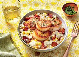 Low fat and low carb recipes. Creamy Rice With Scallops Recipe Southern Living