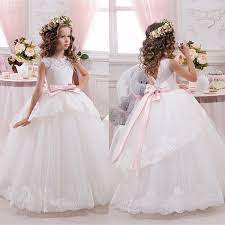 Cheap Lace Ball Gown Little Bridal Flower Girls Dresses For Wedding Party Princess Elegant Flower Girl Dress Bridal Flower Girl Dress Kids Flower Girl Dresses