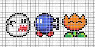 16x16 Mario Pixel Art Grid By Hama Girl On Deviantart Pixel Art Grid Pixel Art Pixel Pattern