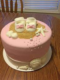 Baby Shower Beach Theme Cake Beach Baby Shower Theme Baby Shower Cakes Girl Beach Baby Showers