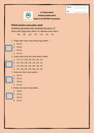 Soal matematika kelas 6 sd bab pengolahan data dan kunci jawaban. Pengolahan Data Worksheet
