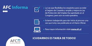 No entregue su clave a terceros. Division De Organizaciones Sociales On Twitter Afc Te Informa Ya Se Anuncio La Nueva Ley Que Flexibiliza Los Requisitos Para Acceder Al Seguro De Cesantia Sin Embargo Aun Hay Que Esperar A