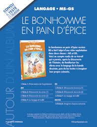 Exploitation Bd Le Bonhomme En Pain D Epice Pour Ms Gs Fichespedagogiques Com