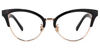 Charlene Browline Black Glasses | Zeelool Optical