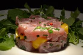 Tartare De Thon A La Mangue Pour 2 Pers 4 Smartpoints Pers Ingredients 240 G De Filet De Thon Frais Ou Surgele 1 Mangue 1 Tartare De Thon Alimentation Tartare