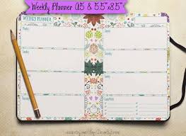 5 5x8 5 Weekly Planner Printable Undated Weekly 2 Layouts Etsy Weekly Planner Printable Weekly Planner Printable Planner