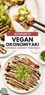 Vegan Okonomiyaki Osaka Style Savory Pancake Okonomi Kitchen Recipe Vegan Japanese Food Vegan Asian Recipes Vegan Recipes
