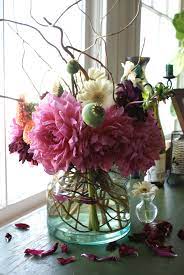 Dinner Plate Dahlias Flower Vase Arrangements Vase Design Rustic Vase