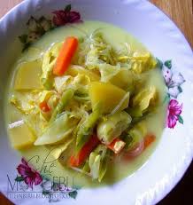 Goreng tahu hingga kering luarnya. Sayur Lodeh Dapur Tanpa Sempadan