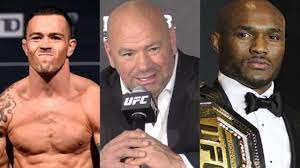 Kamaru usman at ufc 245 with espn mma's brett okamoto. 8myrj Gbabsi M
