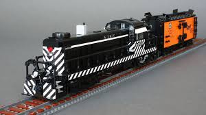 santa fe alco rs 2 1600 hp demonstrator 2099 lego trains lego city train lego design