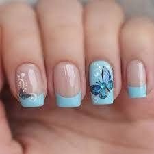 маникюр в домашних условиях на короткие ногти пошаговое фото Butterfly Nail Art Butterfly Nail Butterfly Nail Designs