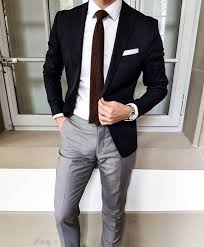 Black Blazer Combination With Jeans Mens Black Blazer And Gray Dress Pants Combo Mensfashion Mens Fashion Classy Mens Fashion Blazer Mens Fashion Business