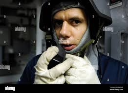 U s navy damage control fireman hi-res stock photography and images