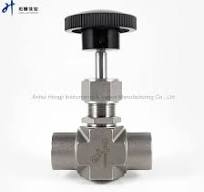 High Pressure 6000 Psi Stainless Steel Needle Valve Bar Stock Body 1/4''  1/2'' Od NPT