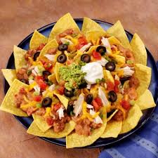 Chicken Fiesta Nachos Recipe Yummly Recipe Food Network Recipes Recipes Clean Eating