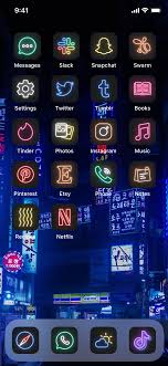 120 Underground Neon App Icon Covers For Ios14 Home Screen Icon Bundle With Unique Design App Icon Ios Icon Iphone Wallpaper Pattern