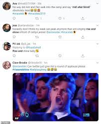 15 funniest reactions to boris johnson becoming the prime. I M A Celebrity Fans Erupt After Ant Mcpartlin Performs Kylie Jenner S Rise And Shine Daily Mail Online