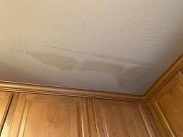 Then patch the wall, sand, prime and paint. 2nd Floor Bathroom Leak Into Ceiling In Kitchen Average Costs