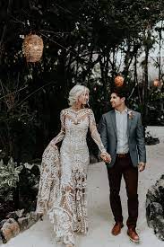 Bohemian Chic Mermaid Bridal Gown Bridal Gowns Mermaid Bridal Gowns Boho Wedding