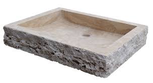 travertine sinks, bathroom vessel sinks