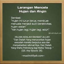 Raehanul Bahraen Di Instagram Larangan Mencela Hujan Dan Angin Indonesiabertauhid Ketika Hujan Turun Terus Menerus Dan Hujan Kutipan Agama Kekuatan Doa