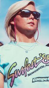 Wendy Botha from East London as the South African junior champion arrived  in Australia at just 16 at the invitation of Bill Bolman (RIP) Stubbies  Event director to surf against Pam Burridge