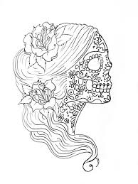Be a cat, crow, and crooked tree through yoga poses for kids! Mandala Coloring Female Sugar Skull Coloring Pages Novocom Top