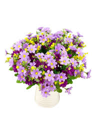 Blue, purple, green, pink, white size: 28 Heads Artificial Daisy Silk Cloth Flower Bouquet Purple Light Purple Green 34 Centimeter Price In Uae Noon Uae Kanbkam