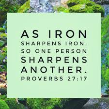 One person can be used by god to help the other. Growing Up In The Word Iron Sharpens Iron