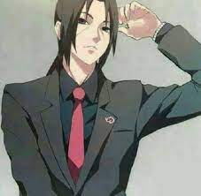 Retrato de hombre sin camisa lavar la cara en el cuarto de baño. Nada Sin Ti Itachi Uchiha X Oc Au