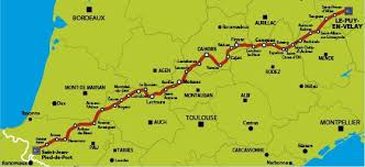 Carte Via Podiensis Chemin De Compostelle Puy Saint Jacques De Compostelle