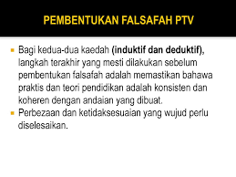 Misi mendefinisikan tujuan penting organisasi, terutama mengenai mengapa hal itu ada, sifat perniagaan di dalamnya, dan pelanggan yang ingin dilayani dan memuaskannya. Prinsip Falsafah Dan Konsep Pendidikan Teknik Dan Vokasional Ppt Download