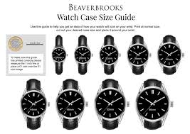 watch size guide beaverbrooks the jewellers