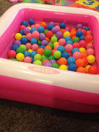 Diy Ball Pit Inflatable Pool And Balls Diy Ball Pit Ball Pit My Little Pony Birthday Party