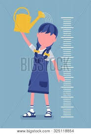 Girl Child Height Vector Photo Free Trial Bigstock
