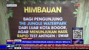 Tempat Wisata Di Bogor Wajibkan Pengunjung Bawa Surat Hasil Rapid Test Antigen Youtube