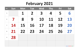 Our free printable calendars are available as calendar documents, and in pdf and gif formats. Printable February 2021 Calendar Free Premium Calendar Printables Printable Calendar Design Monthly Calendar Printable