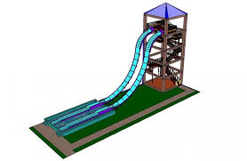 Water Slide Detail 3d Model Sketch Up File Cadbull In 2020 Model Sketch Water Slides 3d Model