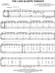 The Lion Sleeps Tonight Mn0016249 Sheet Music The Lion Sleeps Tonight Sheet Music Pdf