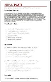 Responsible for productivity, safety, materials management, job planning, manufacturing practices and strategy, quality control, continuous improvement and employee training. Cv Example For Workers Over 50 Myperfectcv