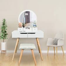 Ramsey Vanity Set With Stool And Mirror In 2020 Vanity Table Set Bedroom Dressing Table Dressing Table Vanity