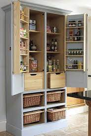 Pantry Cabinets And Cupboards 26 Organization Ideas And Options Free Standing Kitchen Pantry Kitchen Pantry Design Home Kitchens