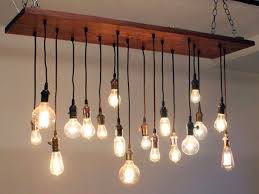 Edison Bulb Chandelier Lustre De Madeira Rustico Candelabro Rustico Iluminacao Rustica