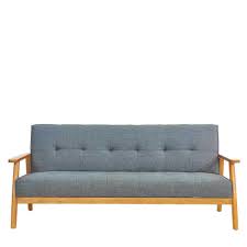 Ausklappbares Sofa In Grau Webstoff Armlehnen Moebel Liebe Com Sofa Armlehnen Sofa Mit Bettfunktion