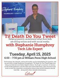 Join us for a special event Helping parents understand what their kids are  doing online and with social media. with Stephanie Humphrey