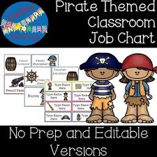 Pirate Theme Classroom Job Chart Ready To Go And Editable