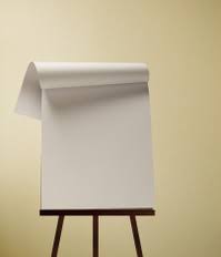 Flip Chart Clipping Path Isolated On White Background