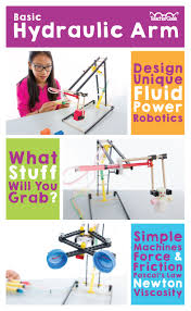 Stem Steam Maker Hydraulic Power Activity Document Downloads Free Use This Basic Hydraulic Arm E Simple Machines Science Projects Engineering Activities